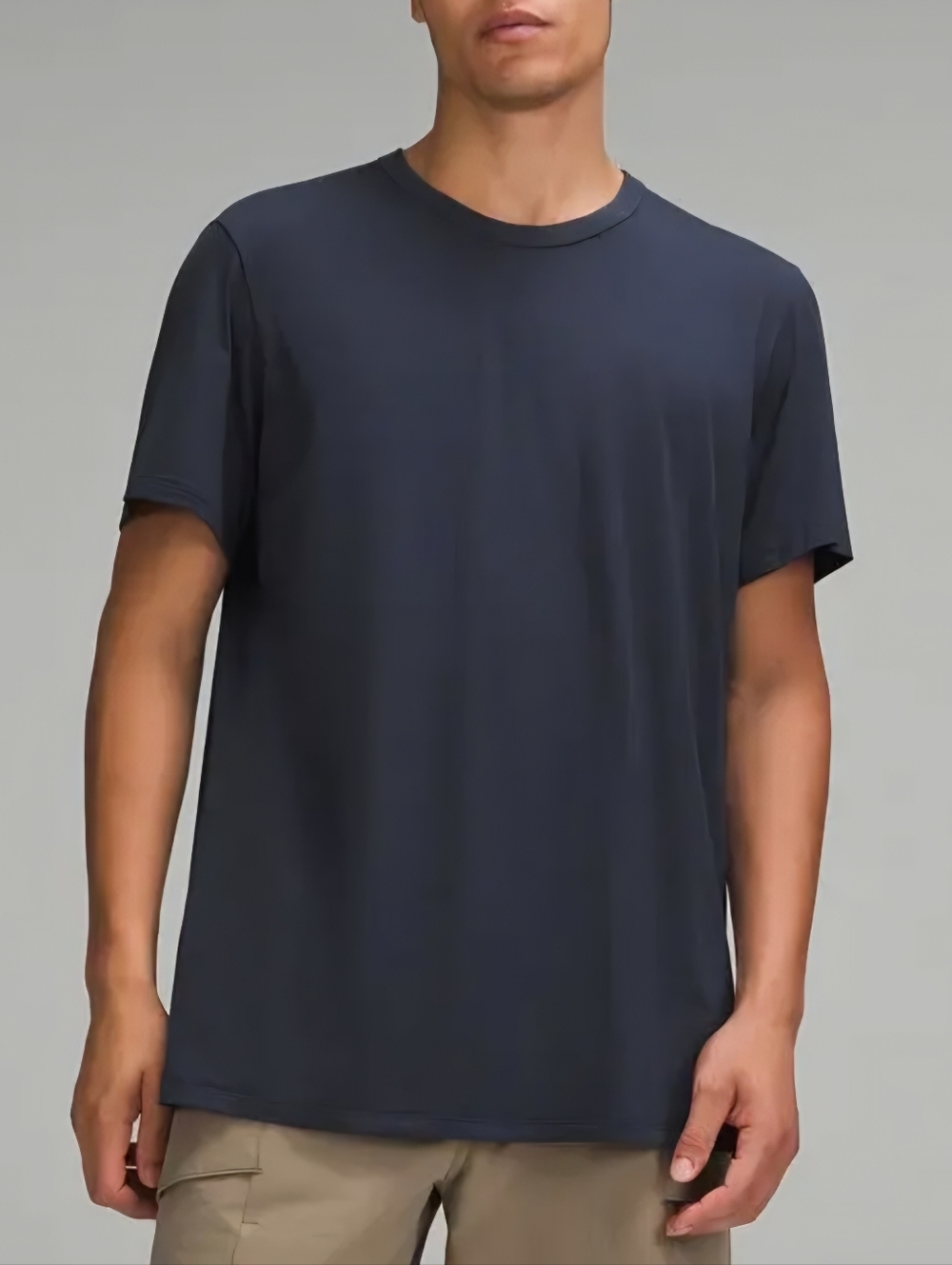 Lululemon The Fundamental T-Shirt Navy Blue Men's Large Short Sleeve